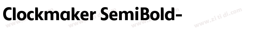 Clockmaker SemiBold字体转换